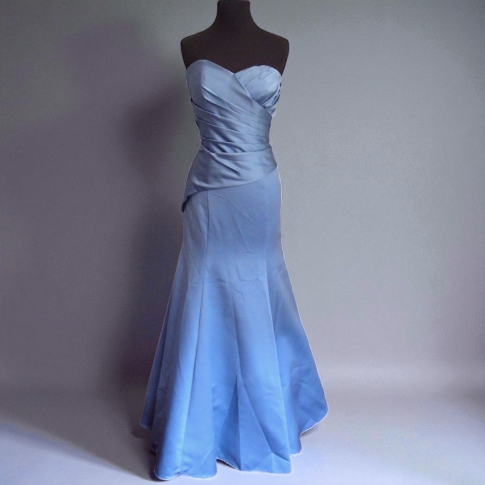 ALFRED ANGELO‎ 7168 ONCE UPON A TIME SZ 6 FORMAL GOWN DRESS Blue Lace Up